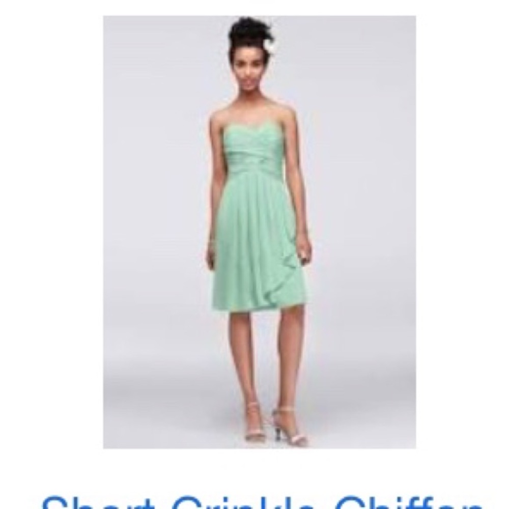 David’s Bridal mint dress